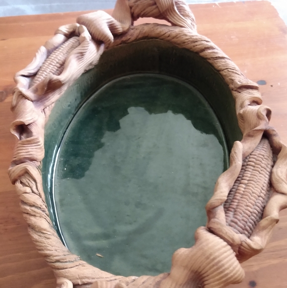 Vintage David Heger Corn Pottery Bowl - Picture 4 of 7